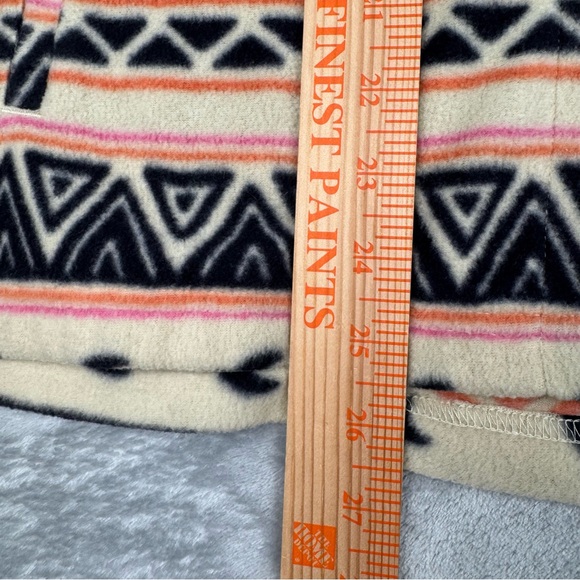 O'Neill Fleece Hoodie Mens M Pullover Jacket Aztec Wave Pattern 1/2 Zip Surf - Picture 10 of 12